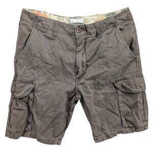 Rusty Cargo Shorts Mens Olive Green Cotton Casual Outdoor Y2K 8" Size 30